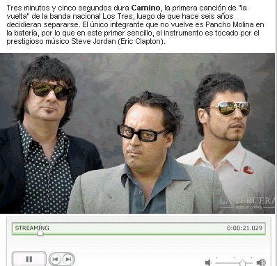 Nuevo single de Los Tres